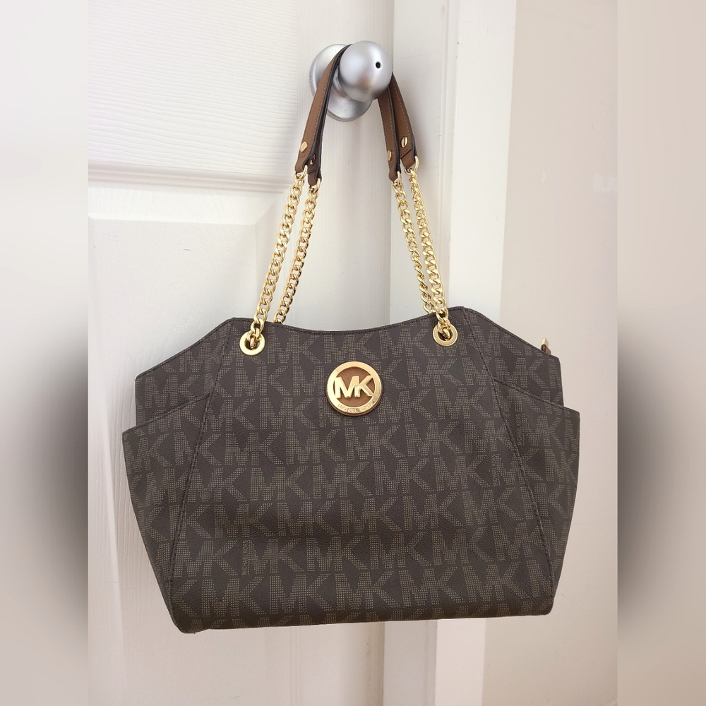 NWOT Michael Kors Jet Set Travel Shoulder Tote - Brown